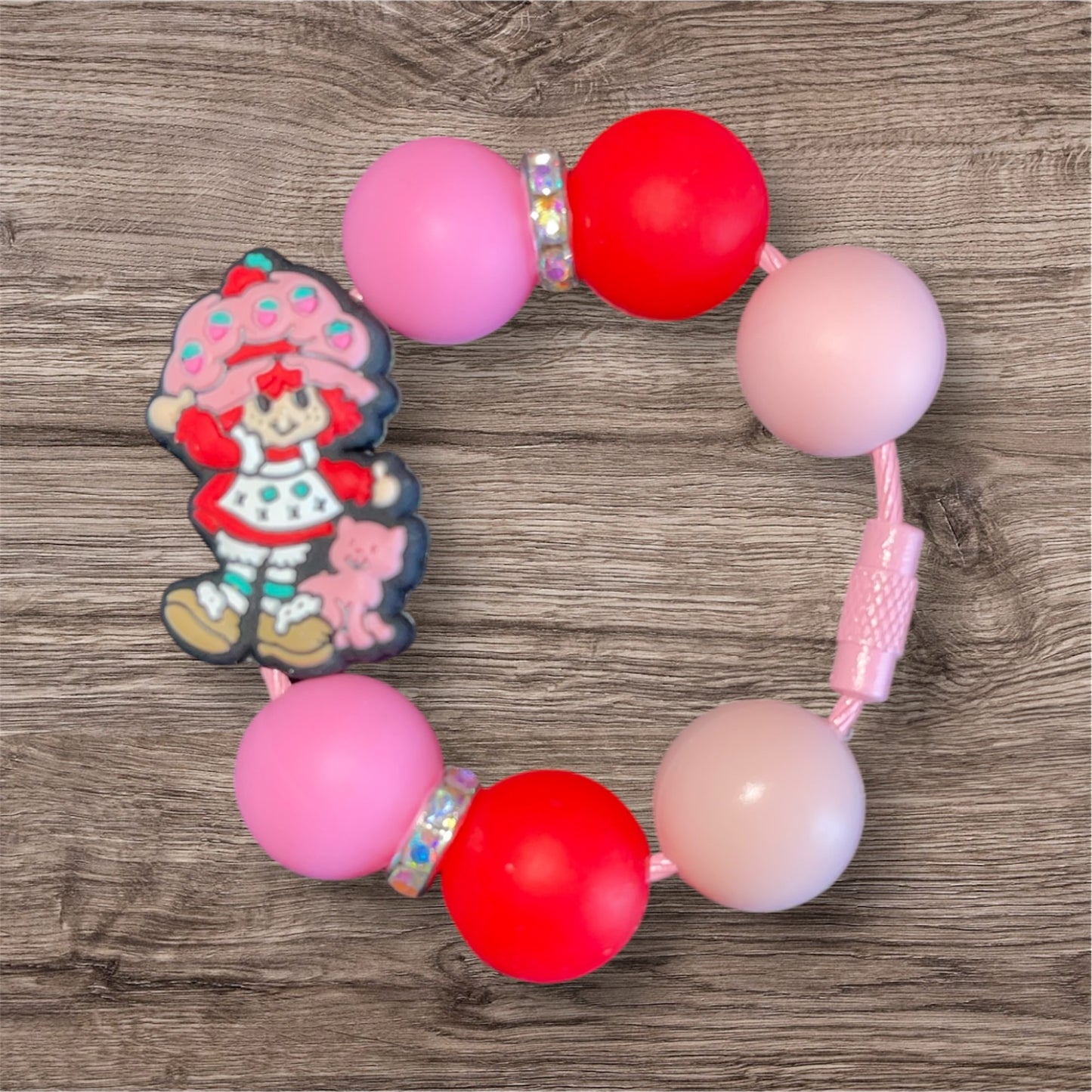 Strawberry SC Handle Charm