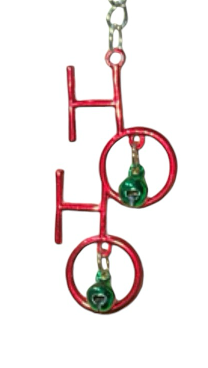 Jingle Bells/HoHoHo Straw Charm