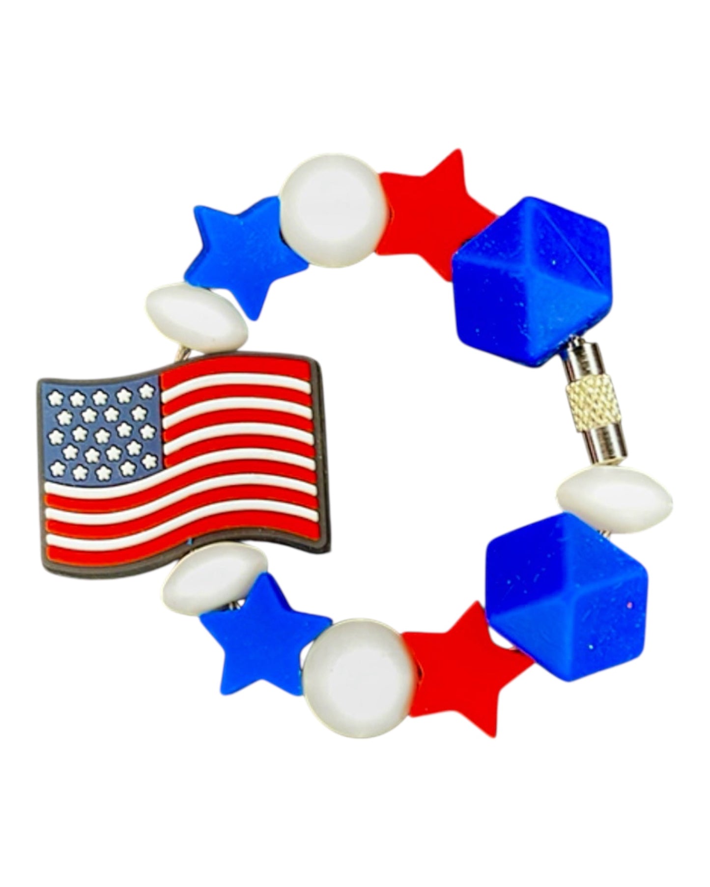 Patriotic Flag Handle Charm