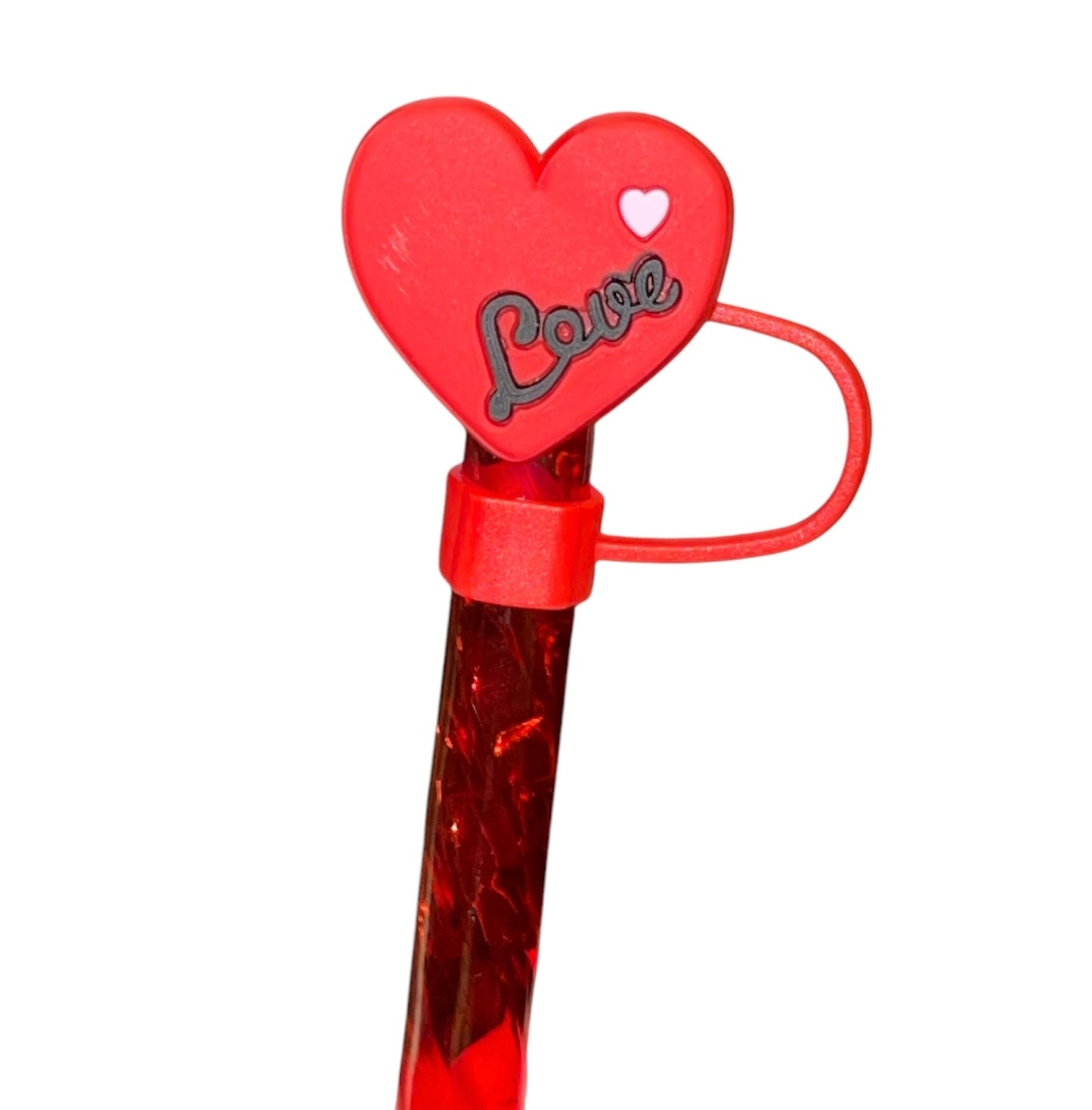 Love Heart Straw Topper