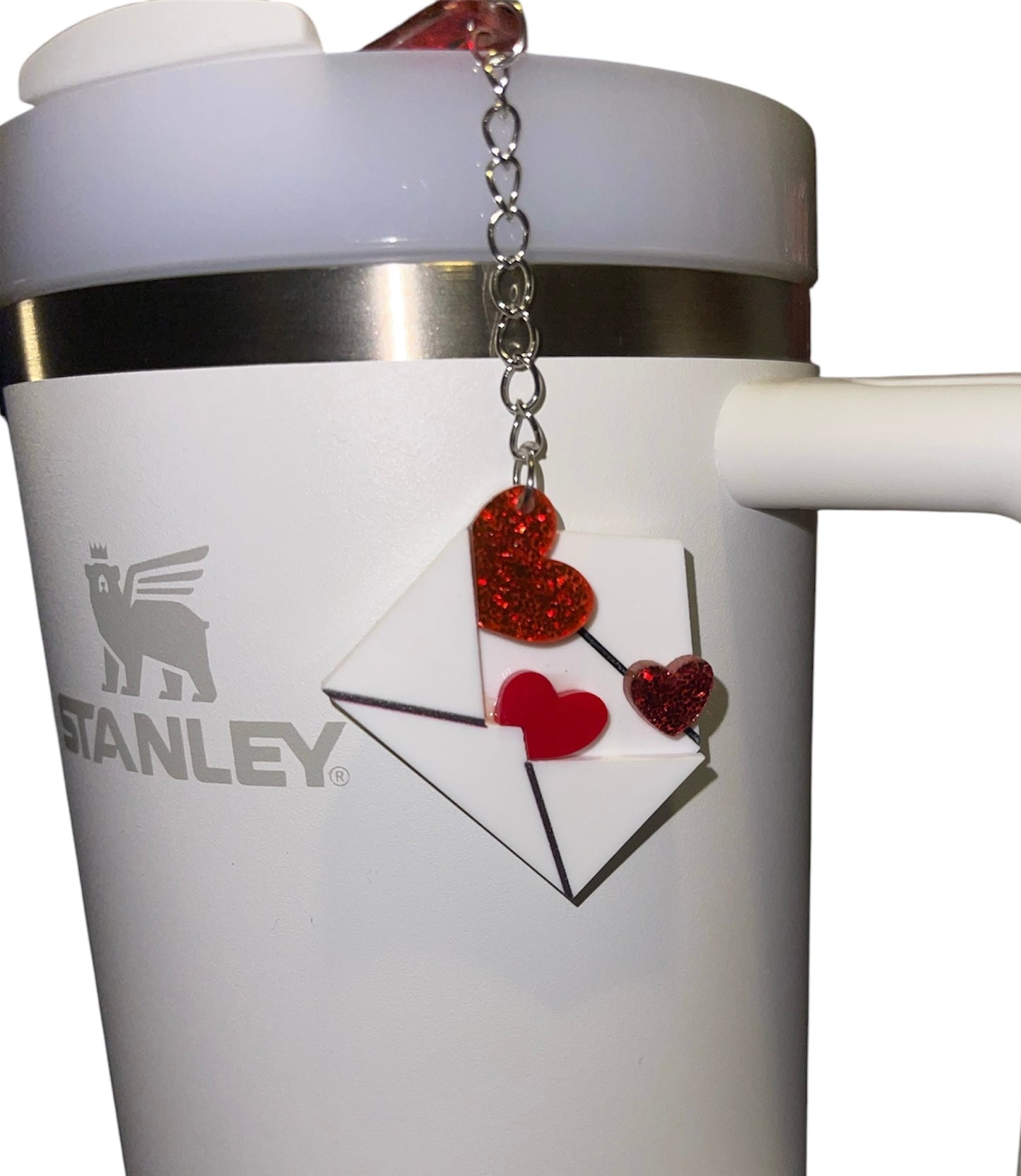 Love Letters Straw Charm
