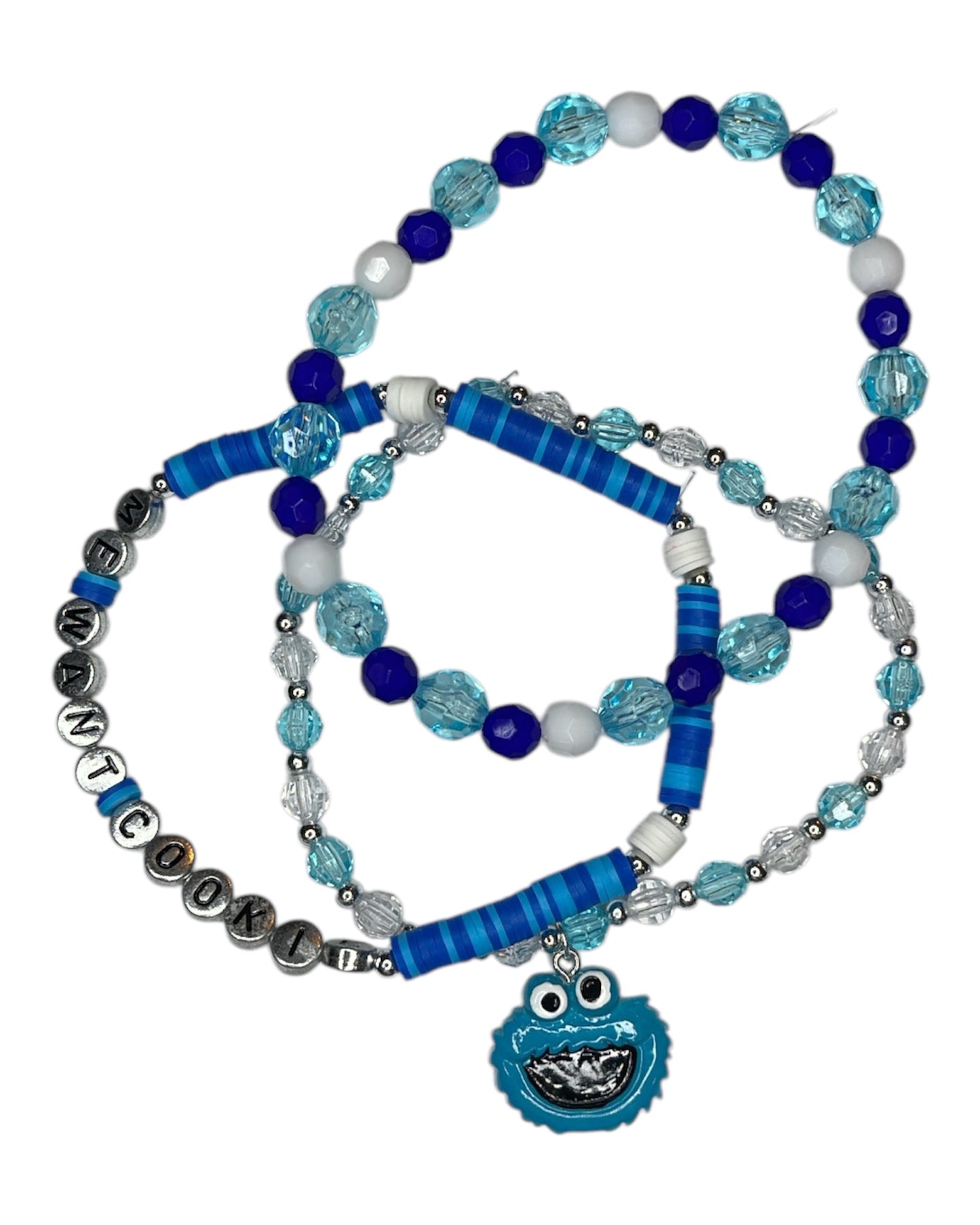 Cookie Monster Bracelet Stack