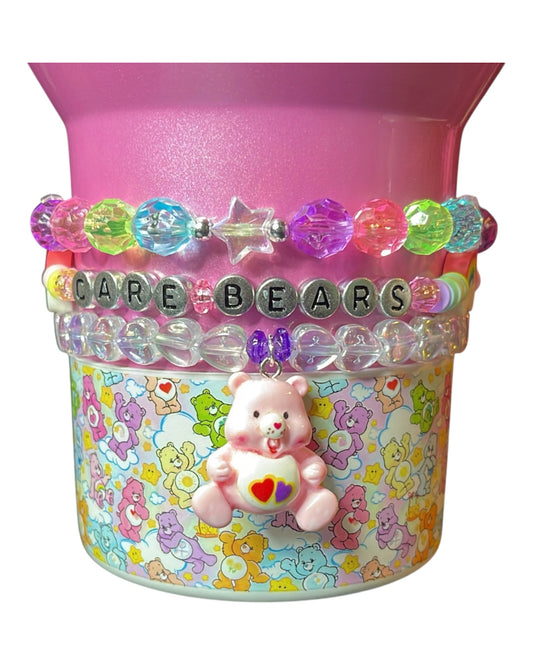 Care Bear Bracelet Stack