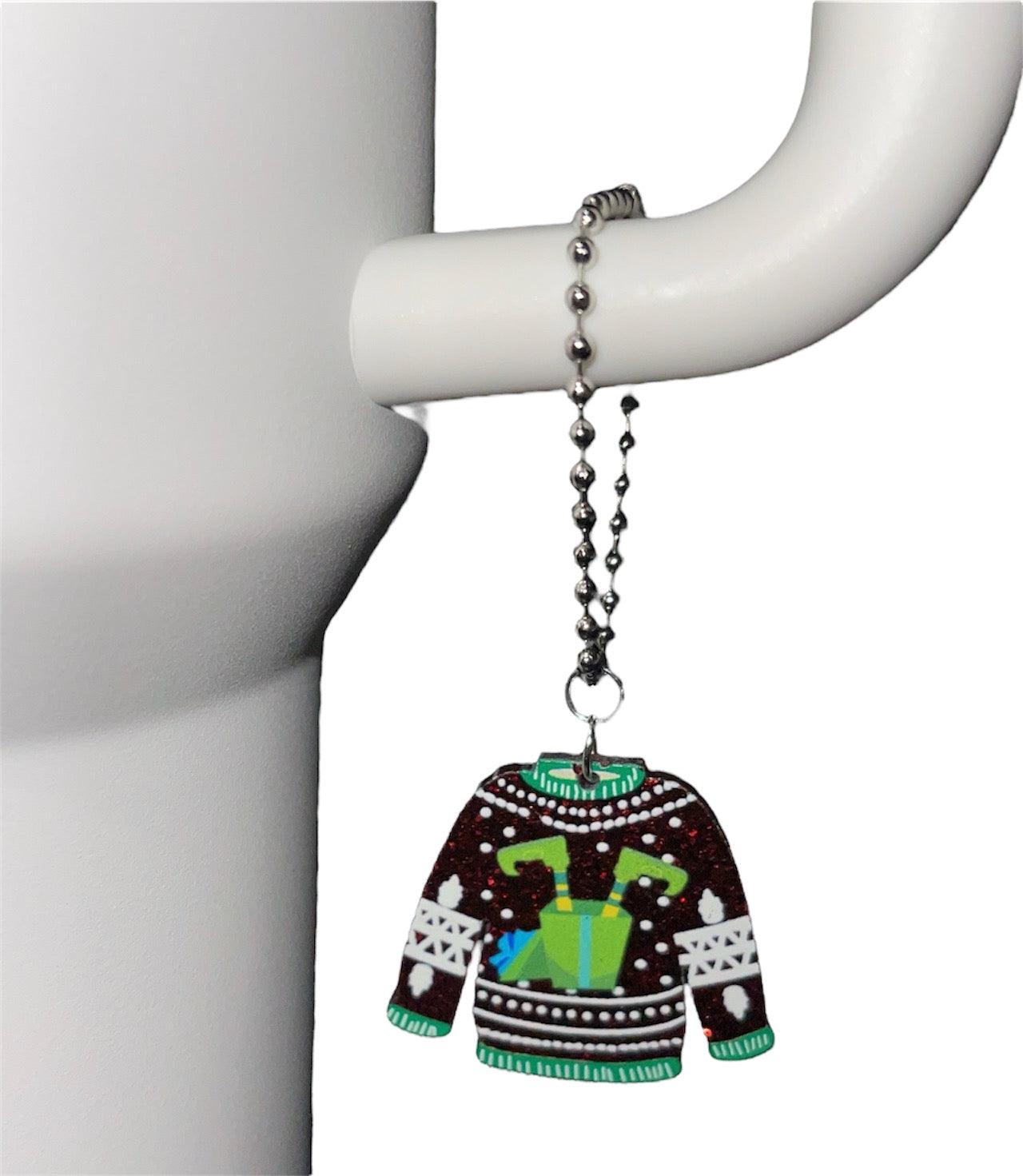 Ugly Sweater Elf Handle Charm