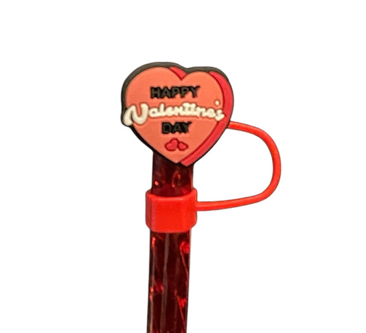 Happy Valentines Day Straw Topper