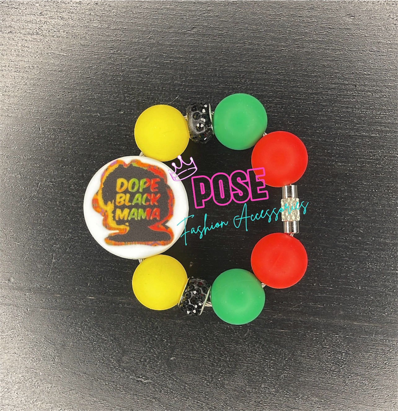 Dope BLK Mama Handle Charm