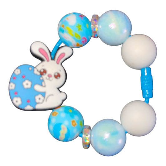 Blue Bunny Handle Charm