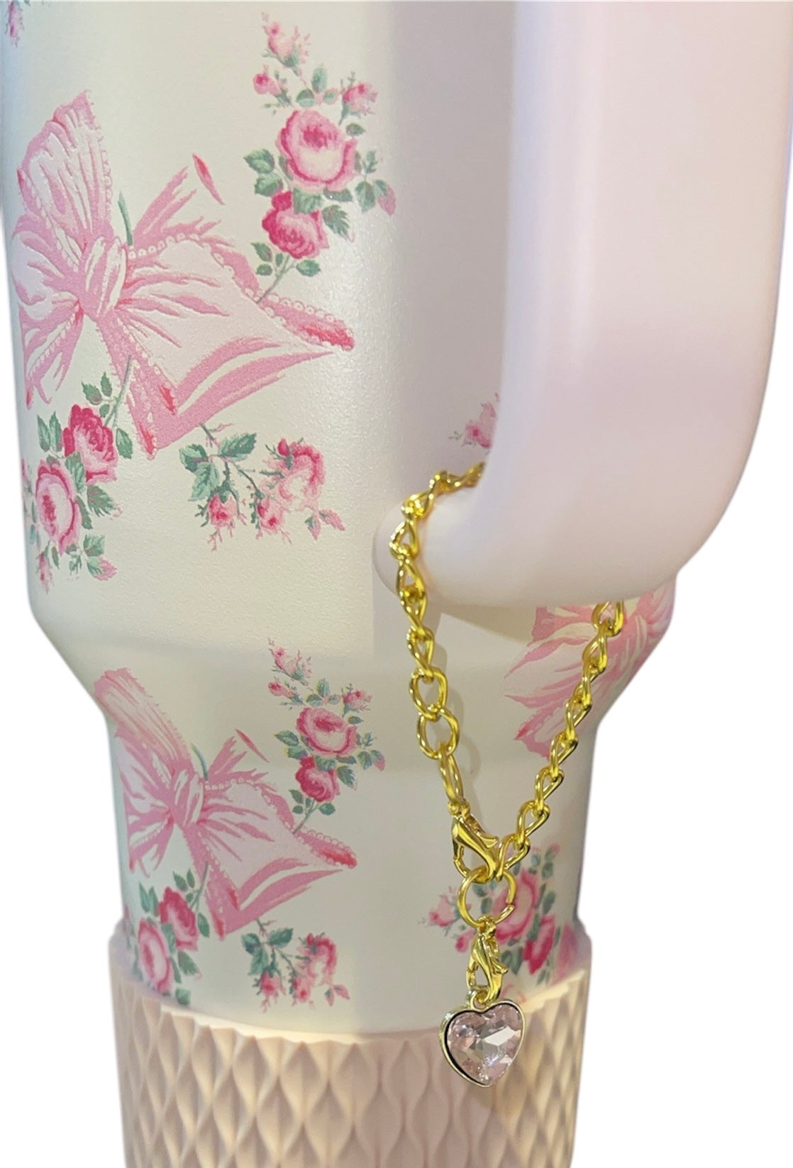 LSF Pink Heart Handle Charm