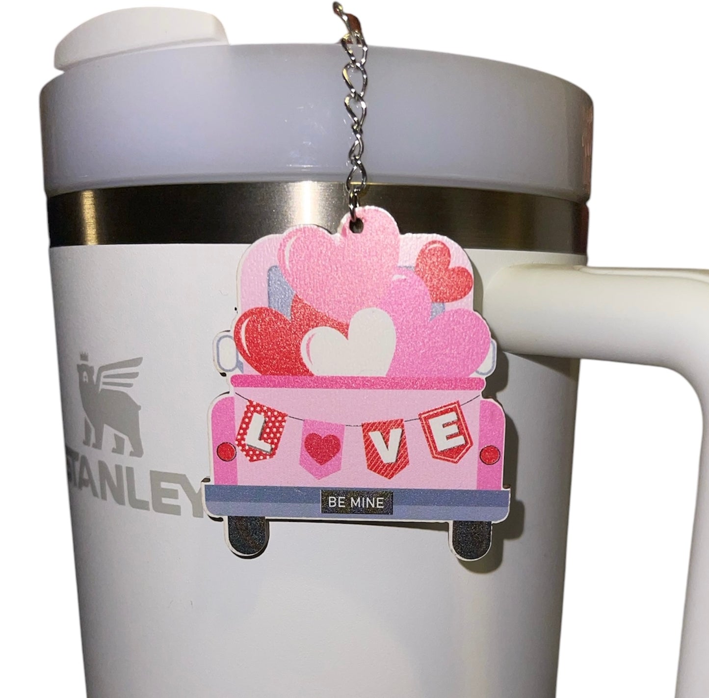 Drive in Love Straw Charm