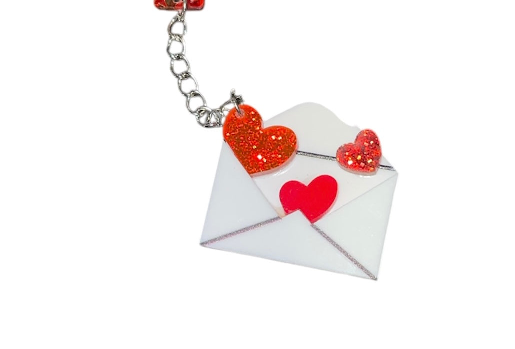 Love Letters Straw Charm