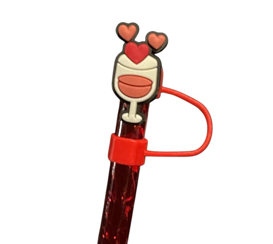 Love Wine Straw Topper