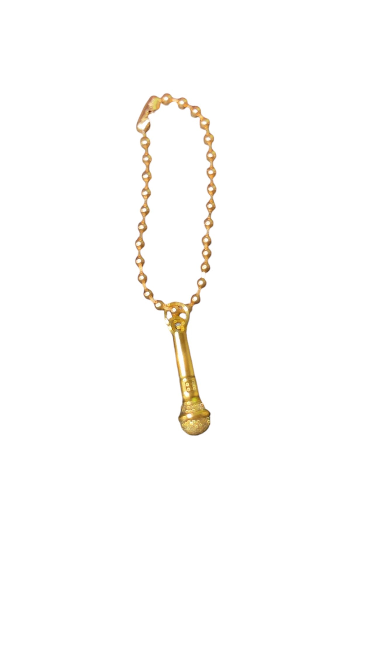 Dynamite “B” Microphone Handle Charm