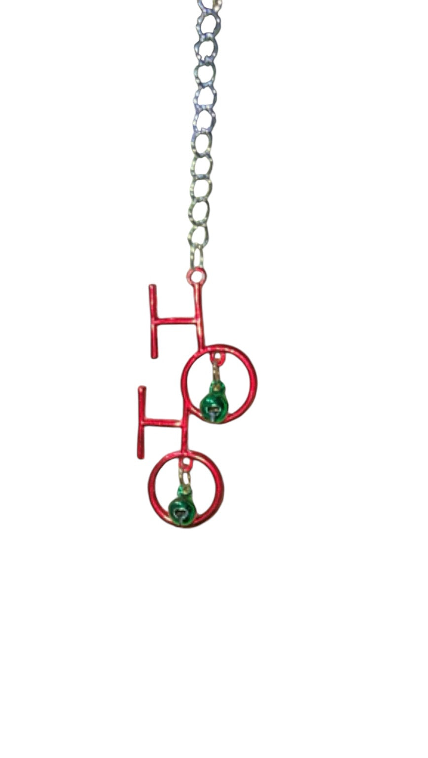 Jingle Bells/HoHoHo Straw Charm