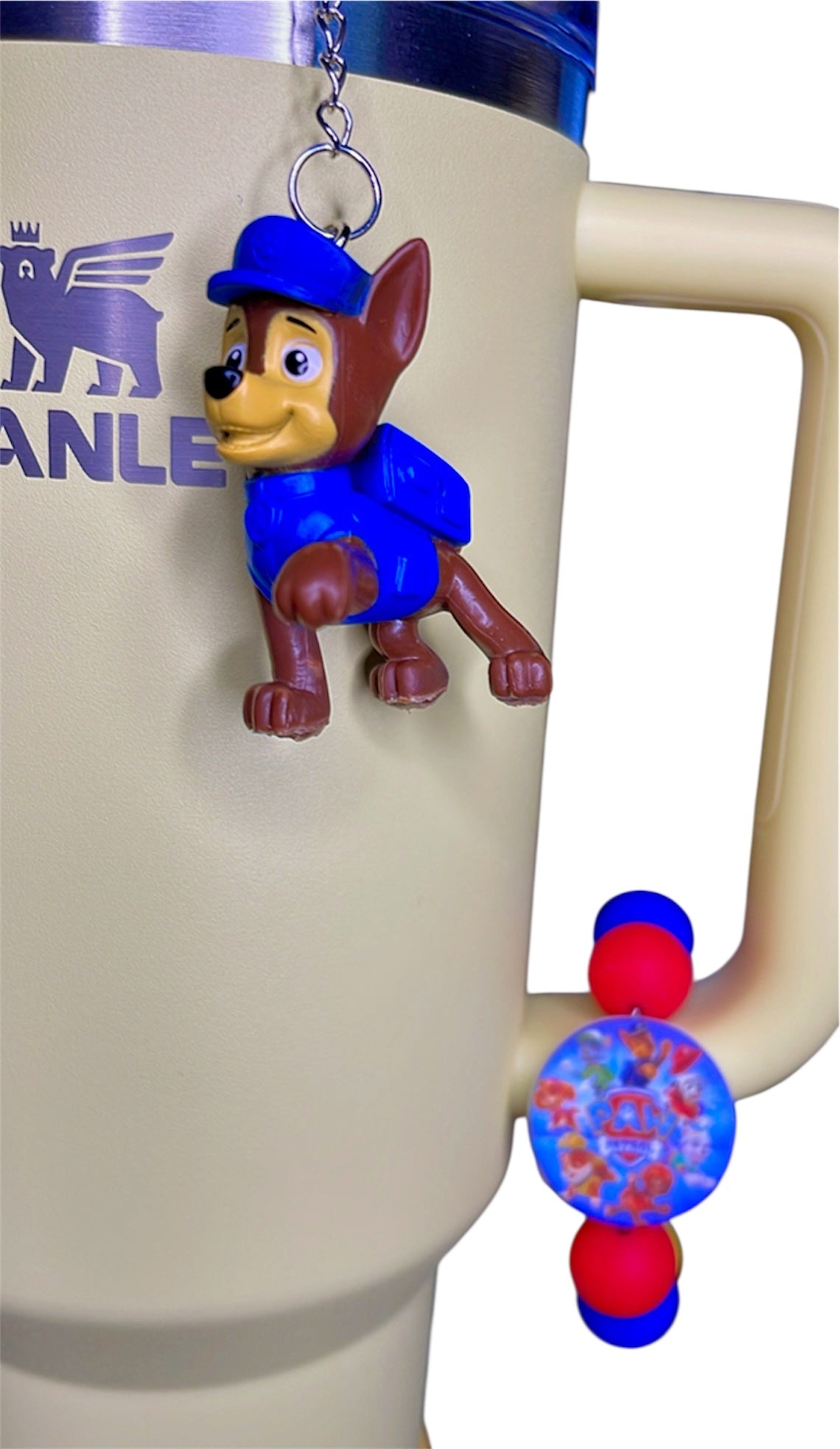 Paw Patrol Straw Charm (Chase)