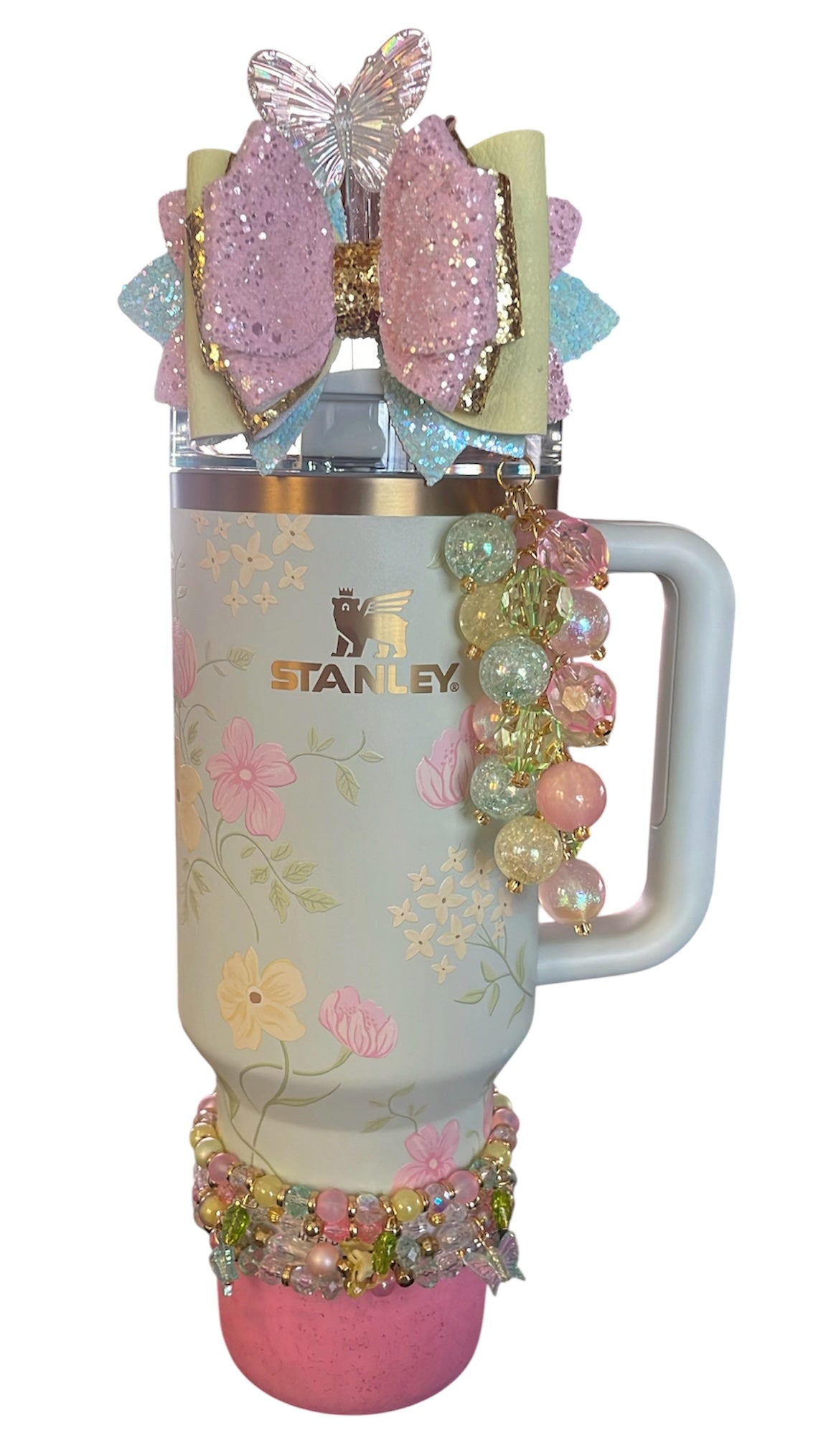 Pastel Blooms Straw Baubles