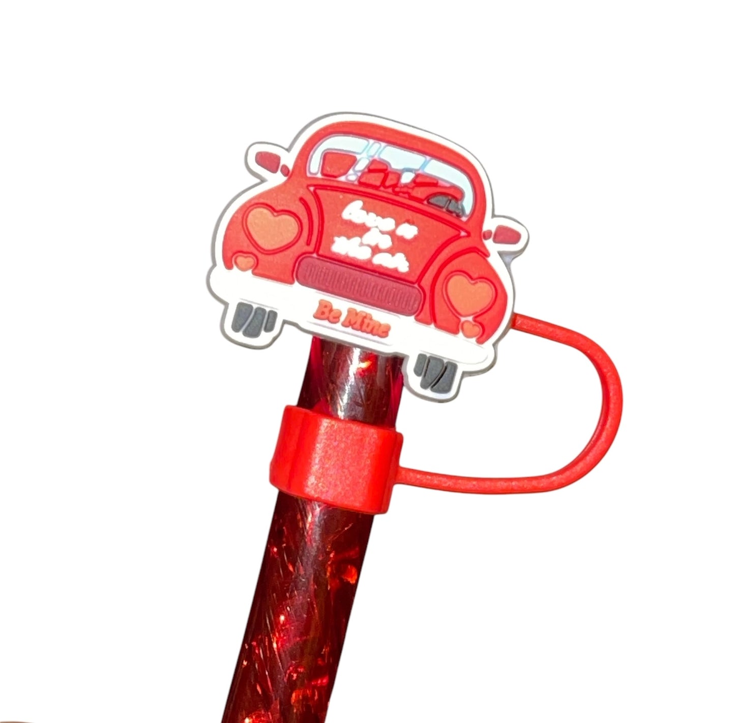 Drive In Love Straw Topper