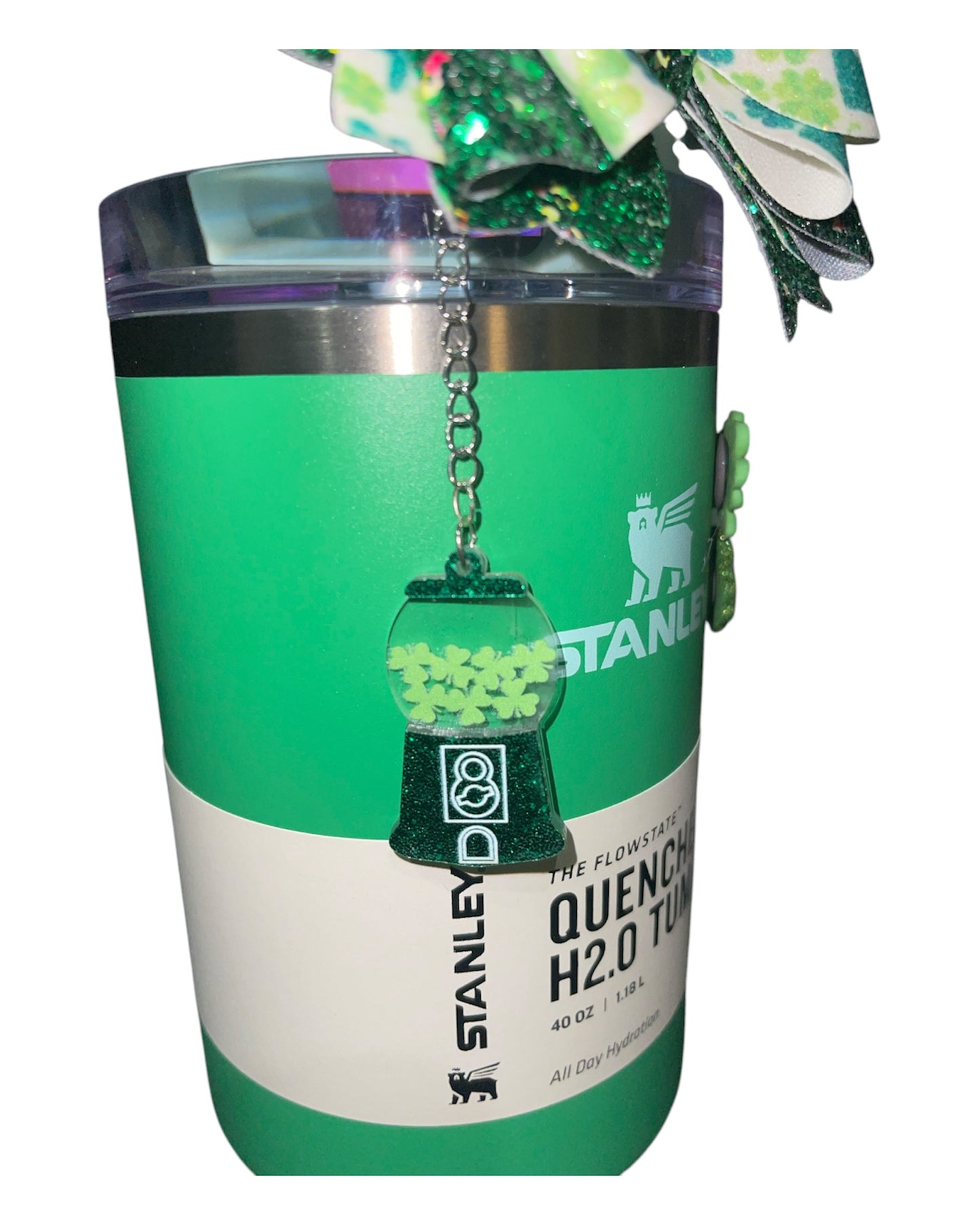 Shamrock Gumball Straw Charm