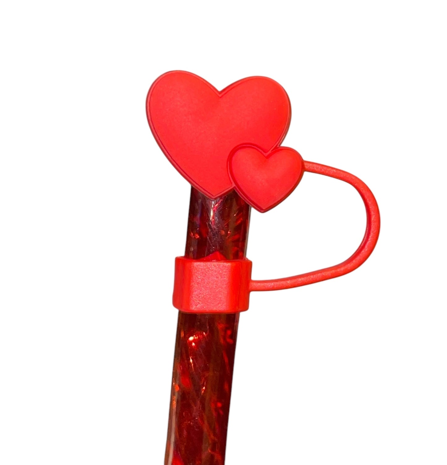 Double Heart Straw Topper