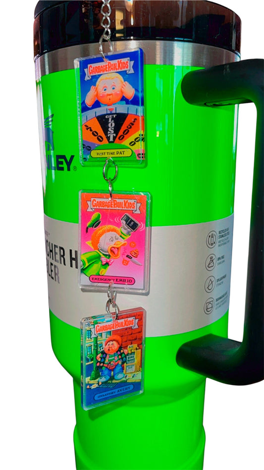 Garbage Pail Straw Charm