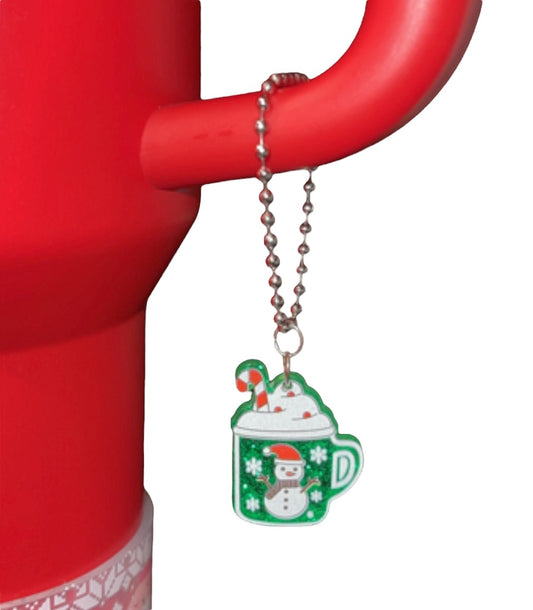 Hot Cocoa Snowman Handle Charm