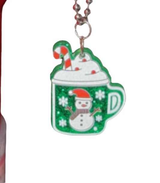 Hot Cocoa Snowman Handle Charm