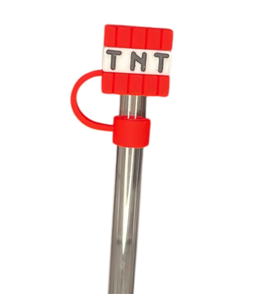 Minecraft “TNT” 3D Straw topper