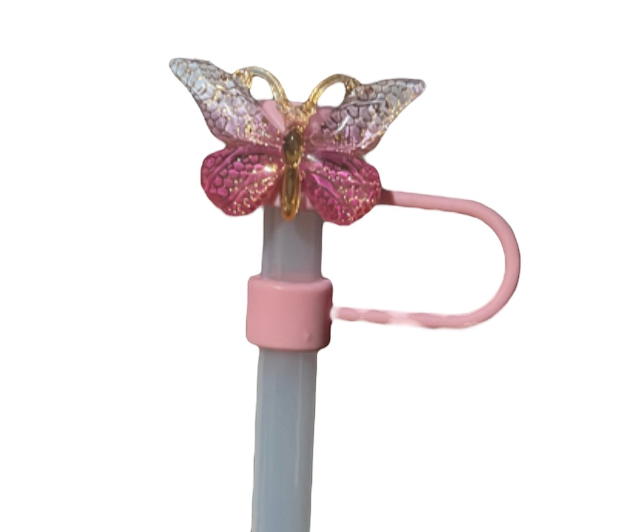 Mixed Butterfly Straw Topper