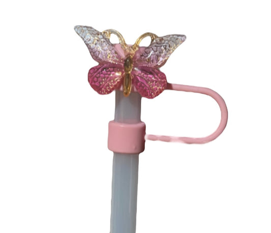 Mixed Butterfly Straw Topper